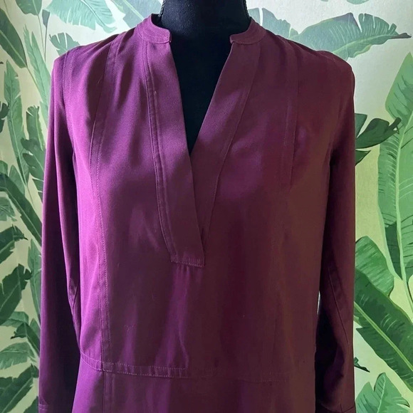 Madewell Women’s Purple Long Sleeve Shirtdress XS - Picture 2 of 5